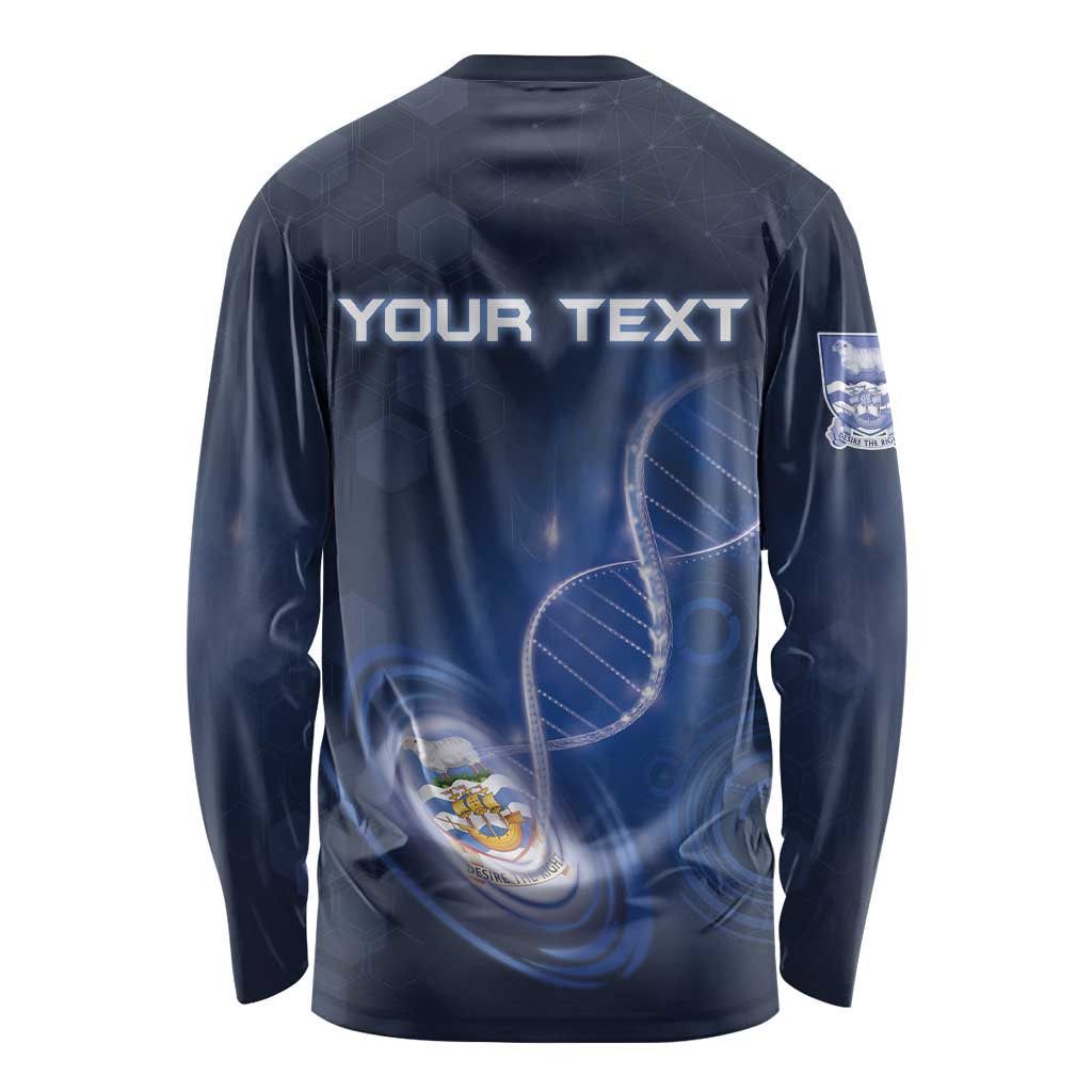 Personalized Falkland Islands Is In My DNA Long Sleeve Shirt - Wonder Print Shop