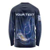 Personalized Falkland Islands Is In My DNA Long Sleeve Shirt - Wonder Print Shop