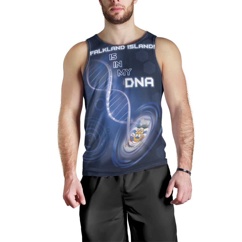 Personalized Falkland Islands Is In My DNA Men Tank Top - Wonder Print Shop