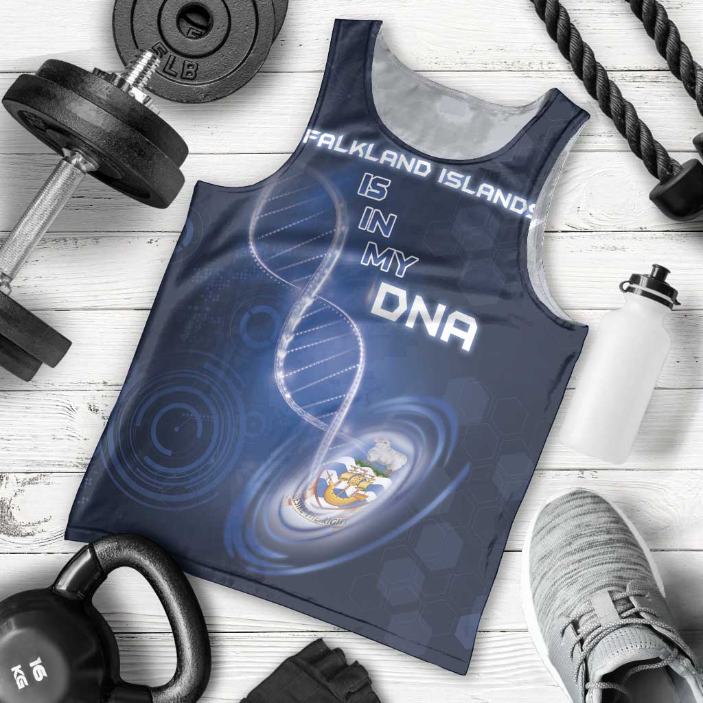 Personalized Falkland Islands Is In My DNA Men Tank Top - Wonder Print Shop