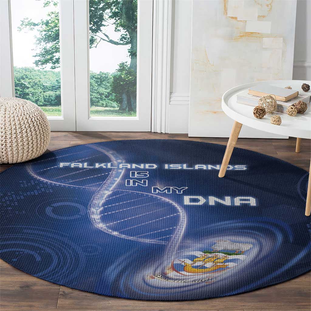 Falkland Islands Is In My DNA Round Carpet - Wonder Print Shop