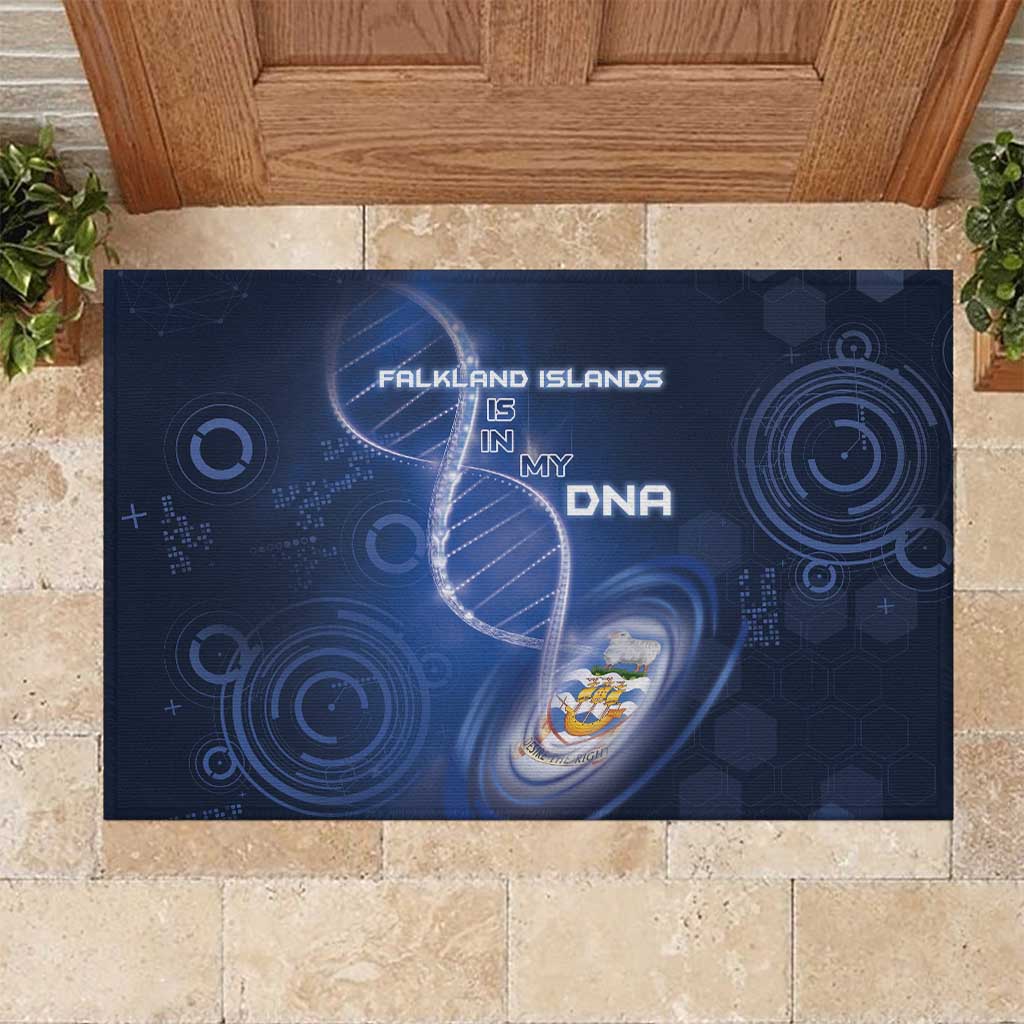 Falkland Islands Is In My DNA Rubber Doormat - Wonder Print Shop