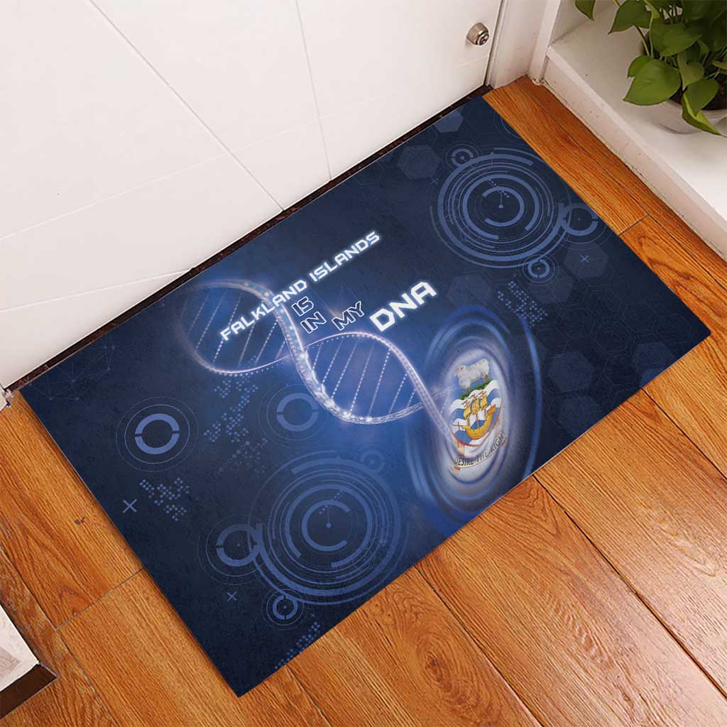 Falkland Islands Is In My DNA Rubber Doormat - Wonder Print Shop