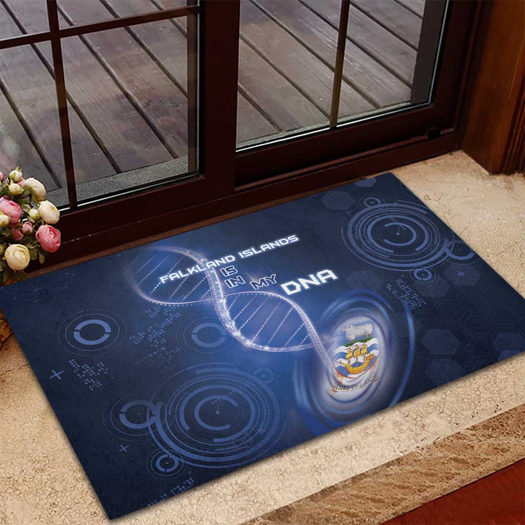 Falkland Islands Is In My DNA Rubber Doormat - Wonder Print Shop
