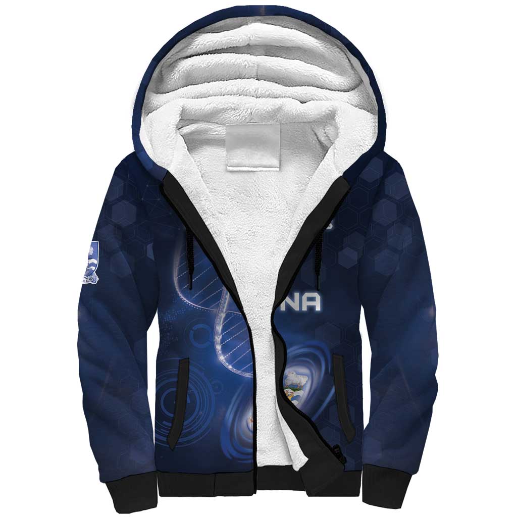 Personalized Falkland Islands Is In My DNA Sherpa Hoodie - Wonder Print Shop