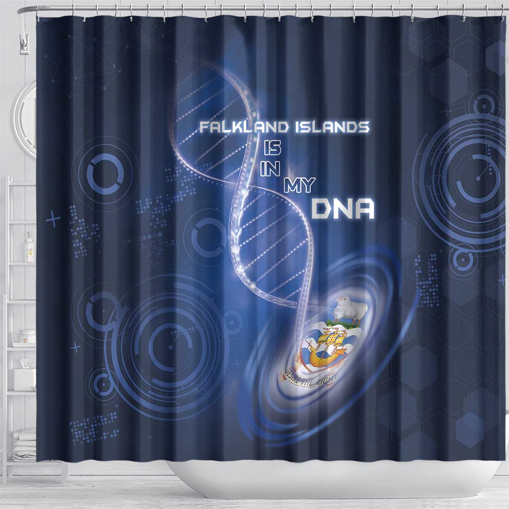 Falkland Islands Is In My DNA Shower Curtain - Wonder Print Shop