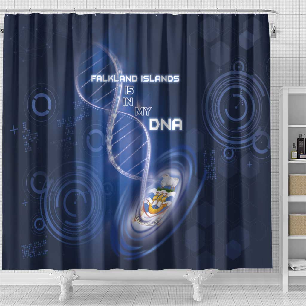 Falkland Islands Is In My DNA Shower Curtain - Wonder Print Shop
