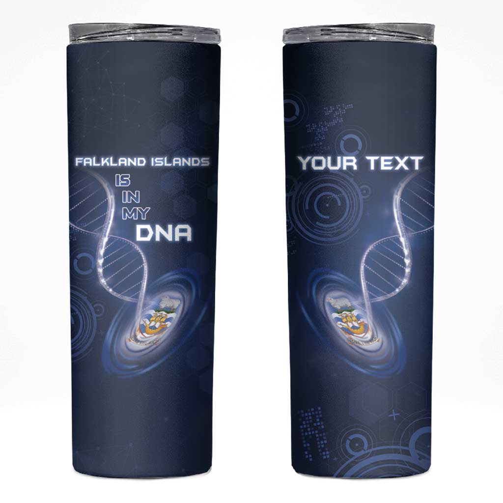 Personalized Falkland Islands Is In My DNA Skinny Tumbler - Wonder Print Shop