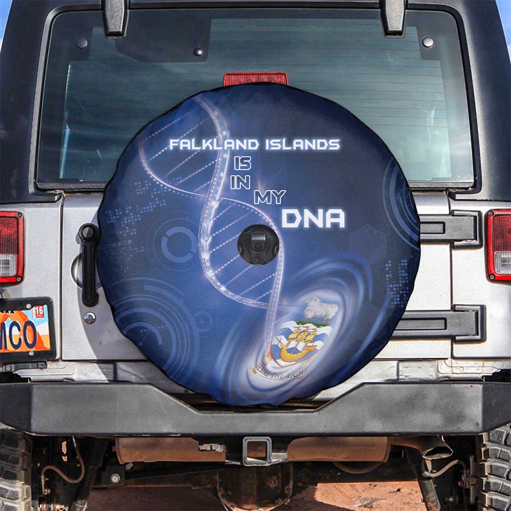 Falkland Islands Is In My DNA Spare Tire Cover - Wonder Print Shop