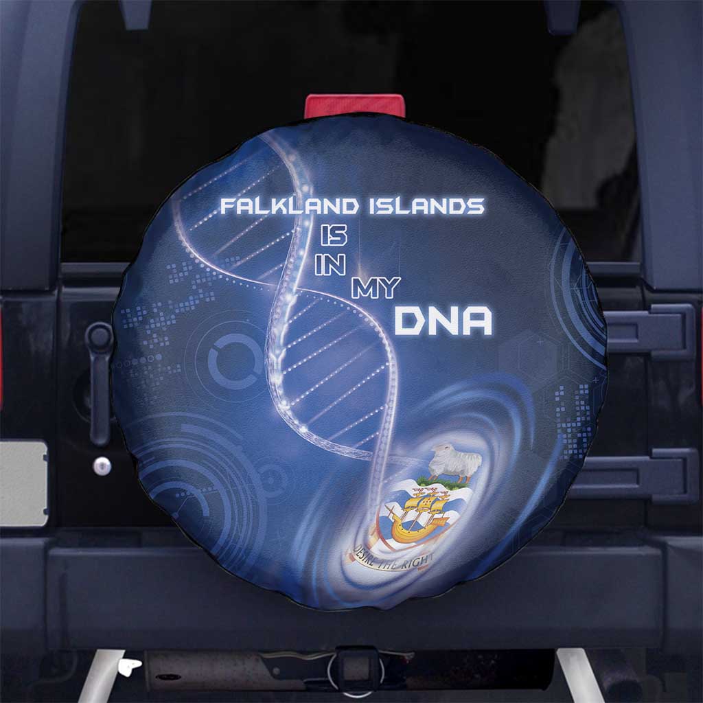 Falkland Islands Is In My DNA Spare Tire Cover - Wonder Print Shop