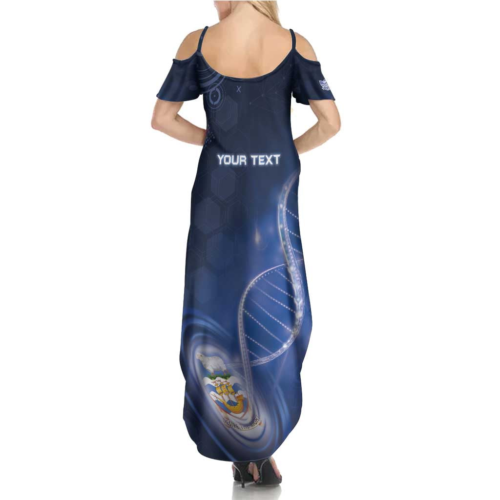 Personalized Falkland Islands Is In My DNA Summer Maxi Dress - Wonder Print Shop