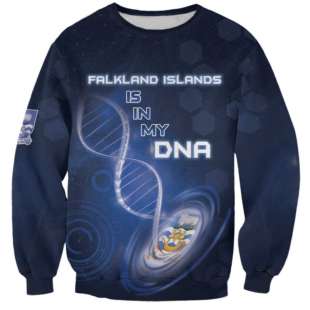 Personalized Falkland Islands Is In My DNA Sweatshirt - Wonder Print Shop