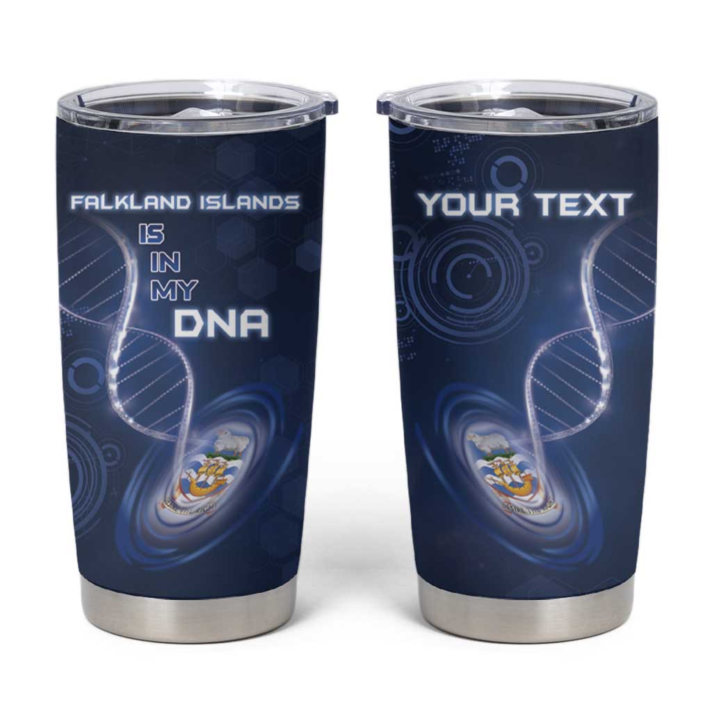 Personalized Falkland Islands Is In My DNA Tumbler Cup - Wonder Print Shop