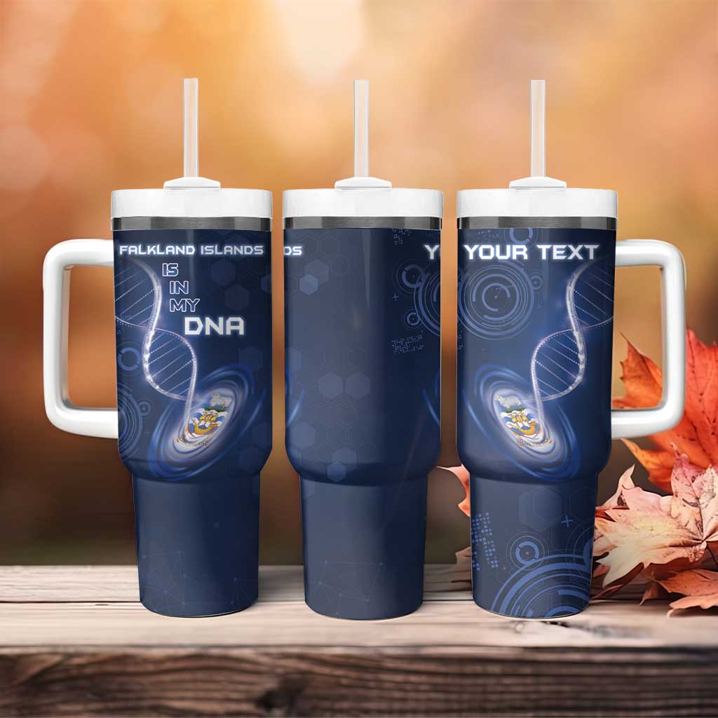 Personalized Falkland Islands Is In My DNA Tumbler With Handle - Wonder Print Shop
