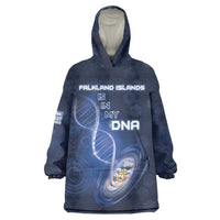Personalized Falkland Islands Is In My DNA Wearable Blanket Hoodie - Wonder Print Shop