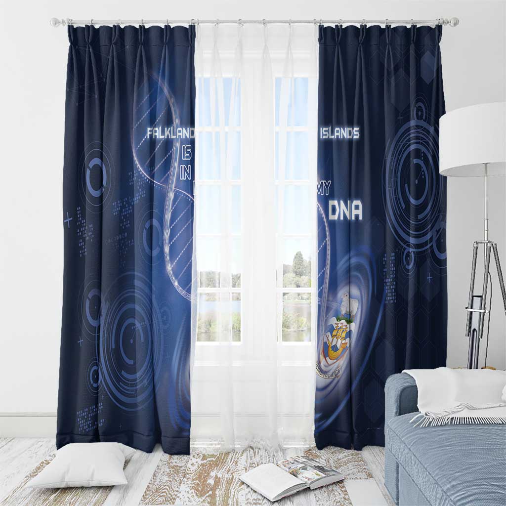Falkland Islands Is In My DNA Window Curtain - Wonder Print Shop