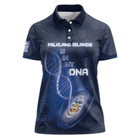 Personalized Falkland Islands Is In My DNA Women Polo Shirt - Wonder Print Shop