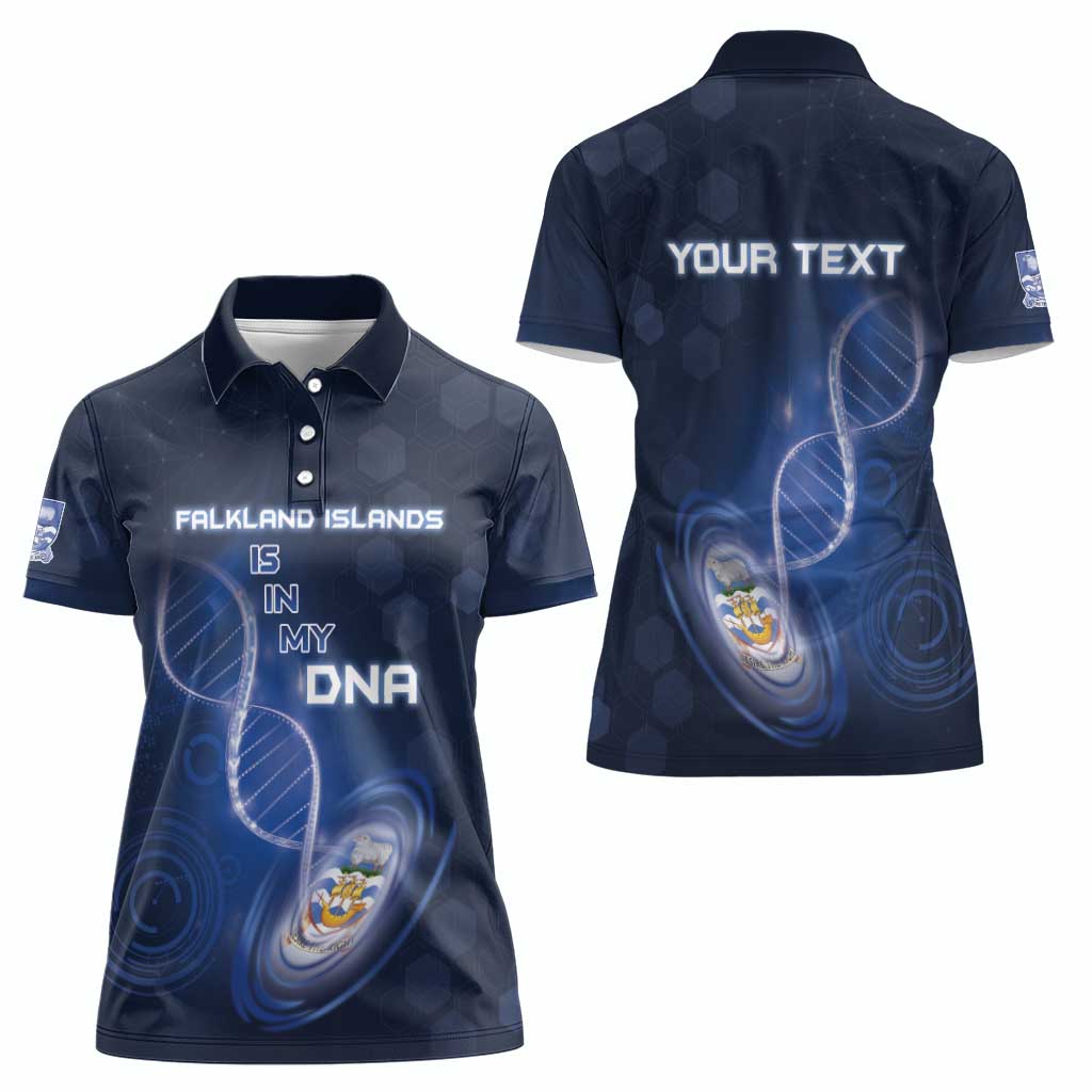 Personalized Falkland Islands Is In My DNA Women Polo Shirt - Wonder Print Shop