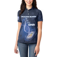 Personalized Falkland Islands Is In My DNA Women Polo Shirt - Wonder Print Shop