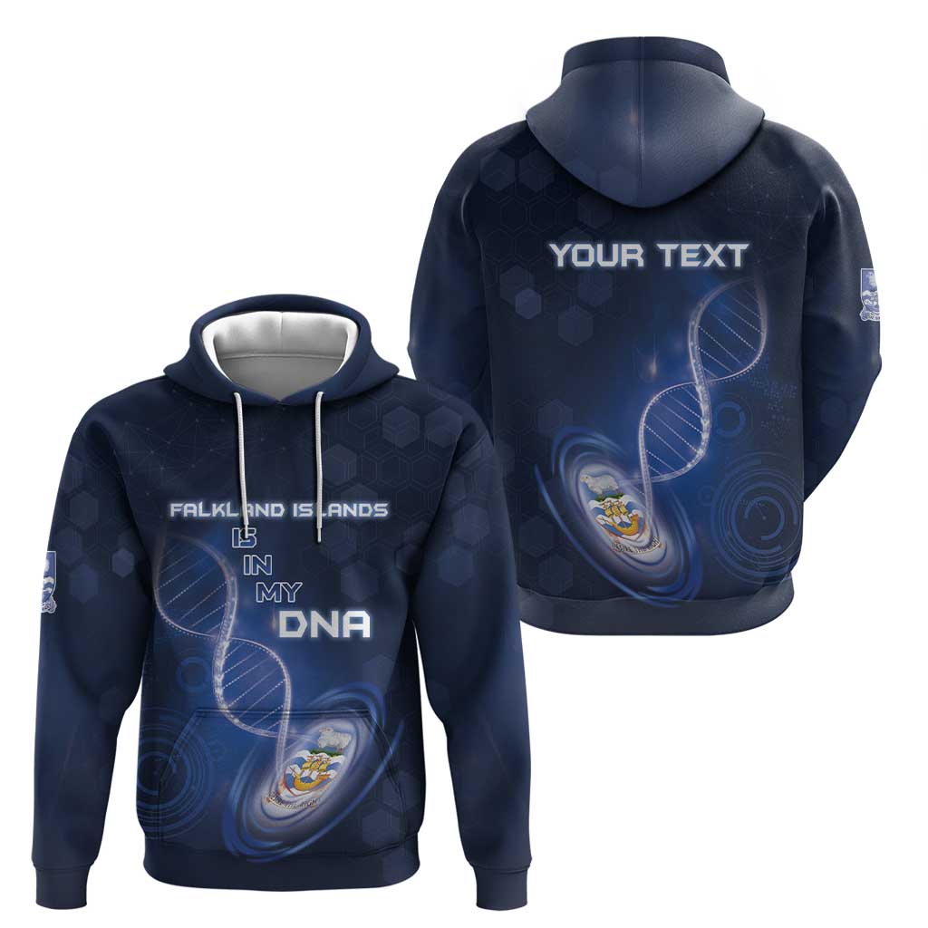 Personalized Falkland Islands Is In My DNA Zip Hoodie - Wonder Print Shop