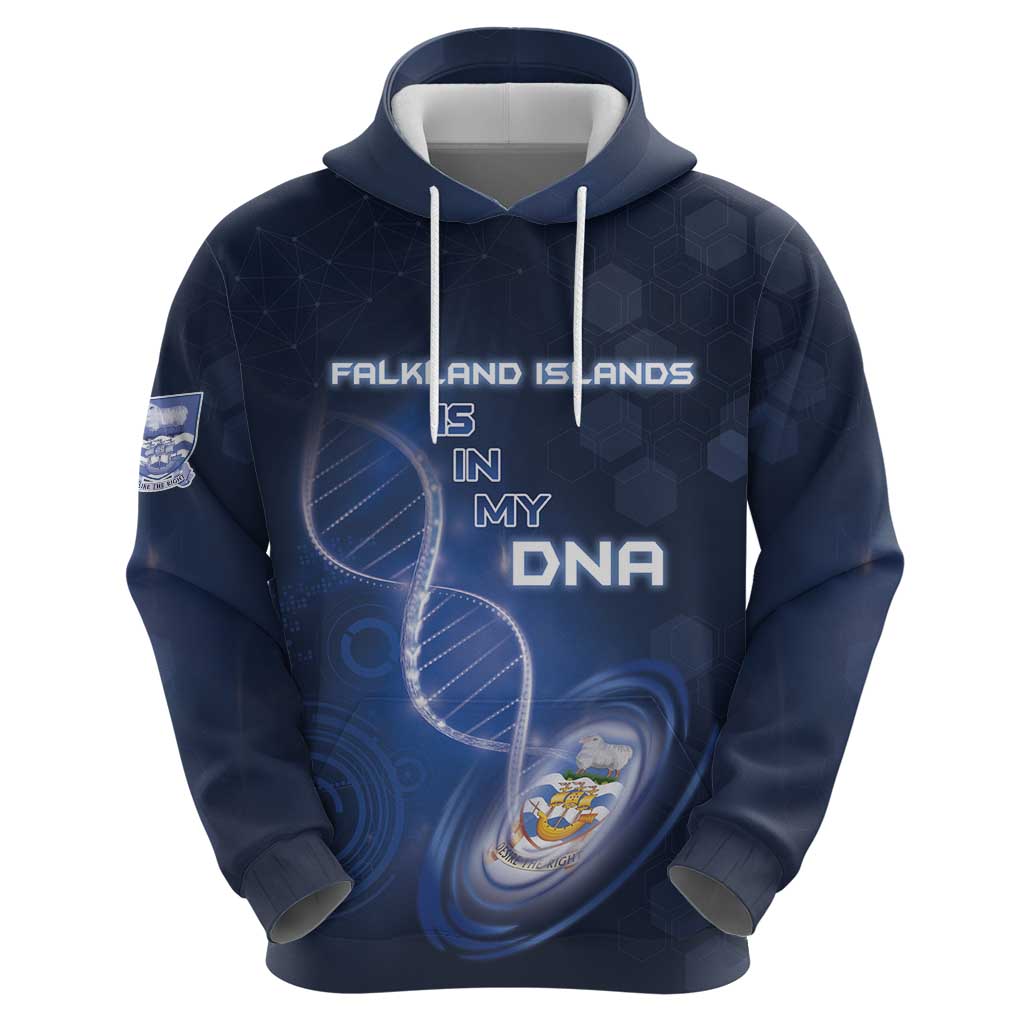 Personalized Falkland Islands Is In My DNA Zip Hoodie - Wonder Print Shop