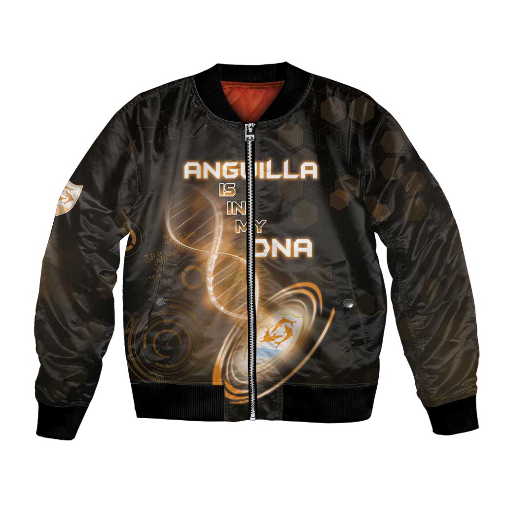 Personalized Anguilla Is In My DNA Bomber Jacket - Wonder Print Shop