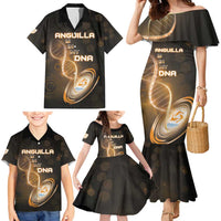 Personalized Anguilla Is In My DNA Family Matching Mermaid Dress and Hawaiian Shirt - Wonder Print Shop