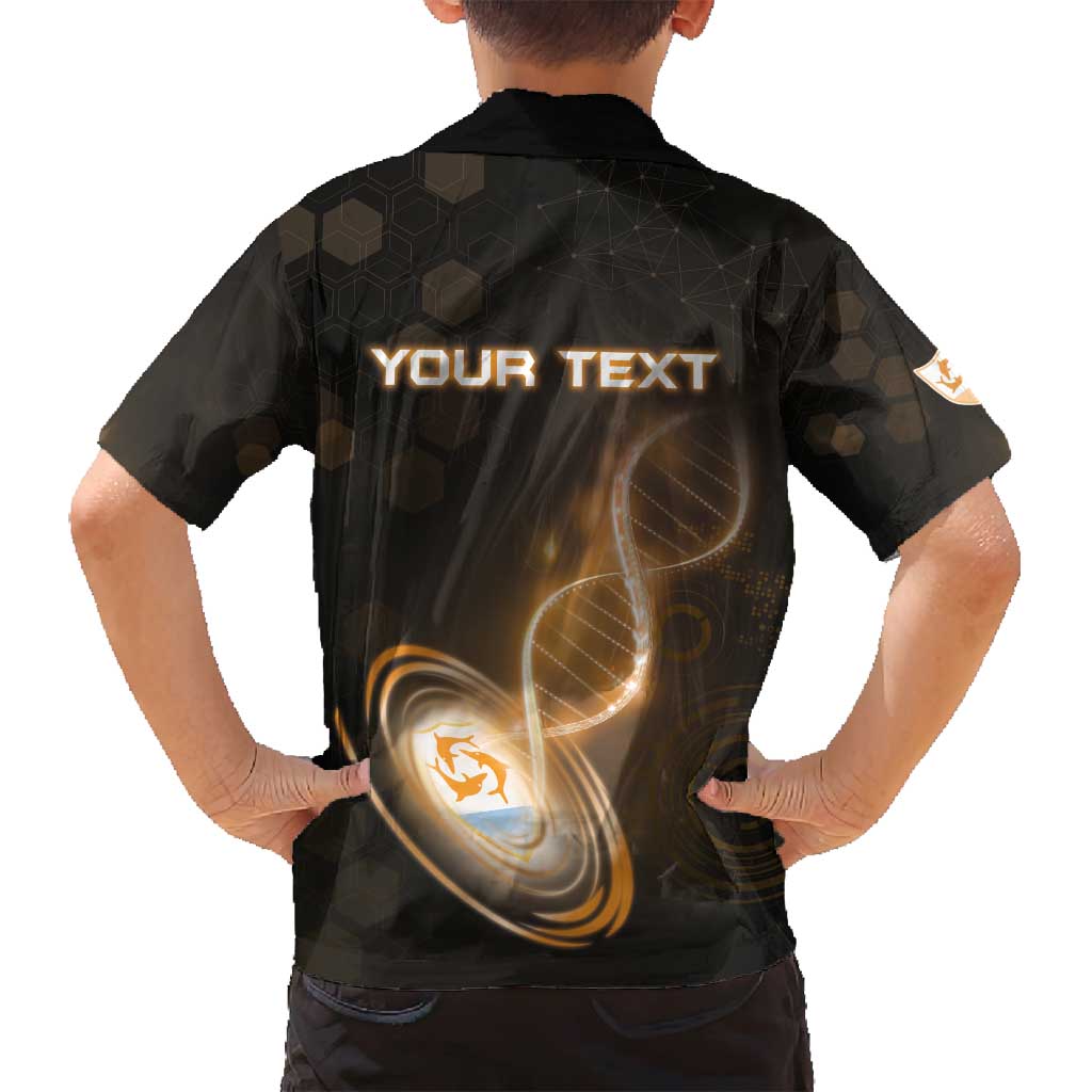 Personalized Anguilla Is In My DNA Family Matching Off Shoulder Short Dress and Hawaiian Shirt - Wonder Print Shop