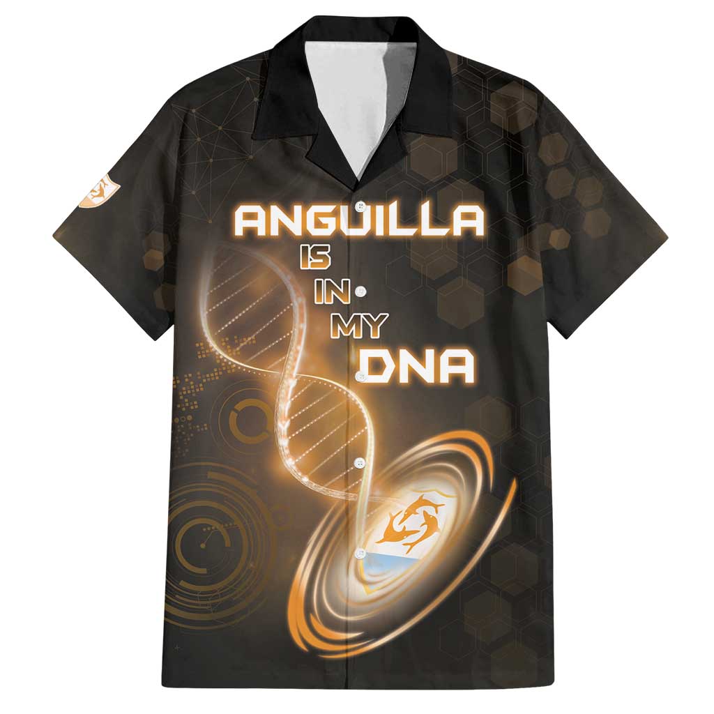 Personalized Anguilla Is In My DNA Family Matching Off Shoulder Short Dress and Hawaiian Shirt - Wonder Print Shop