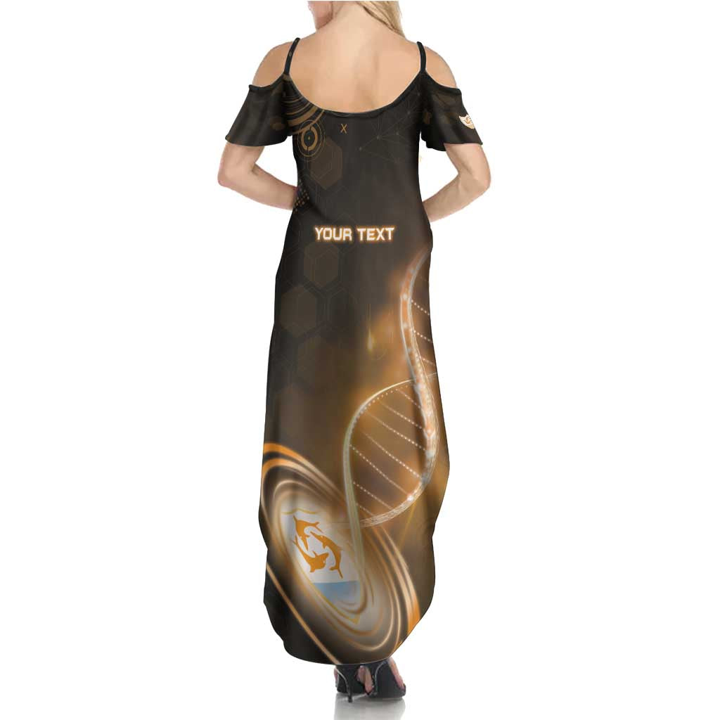 Personalized Anguilla Is In My DNA Family Matching Summer Maxi Dress and Hawaiian Shirt - Wonder Print Shop