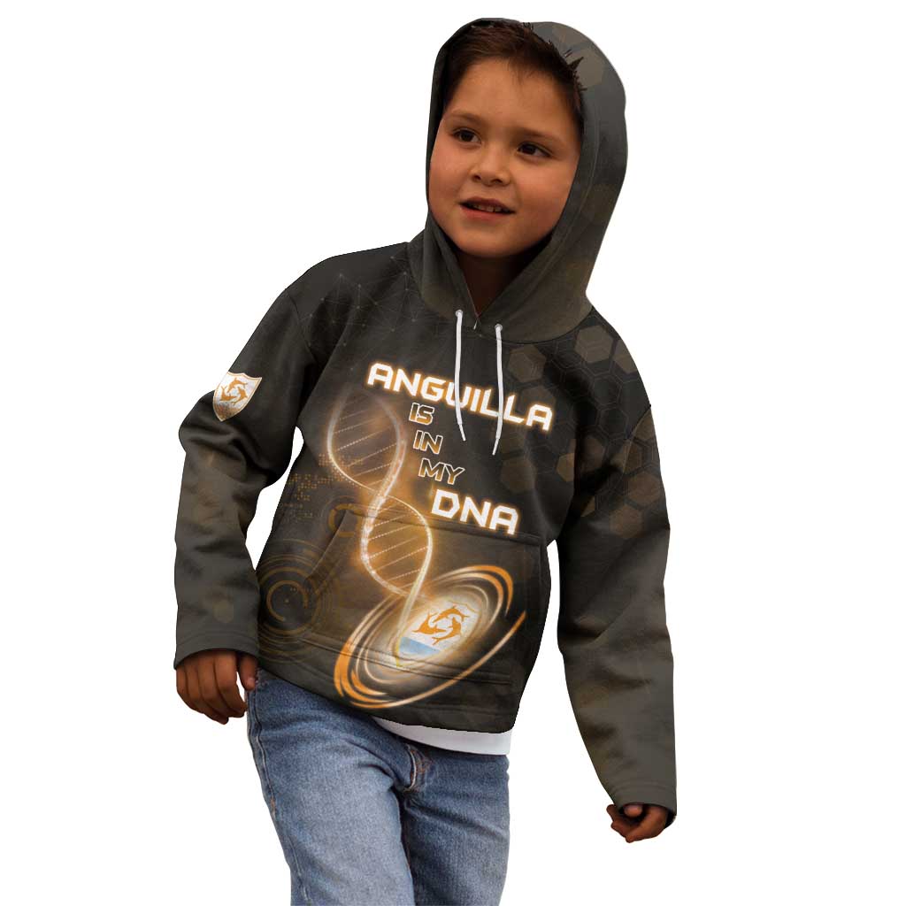 Personalized Anguilla Is In My DNA Kid Hoodie - Wonder Print Shop