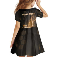 Personalized Anguilla Is In My DNA Kid Short Sleeve Dress - Wonder Print Shop
