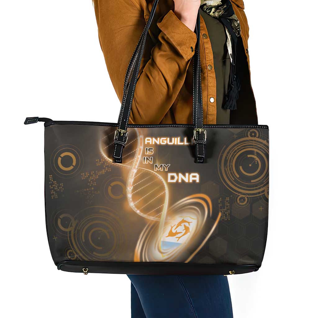 Anguilla Is In My DNA Leather Tote Bag - Wonder Print Shop