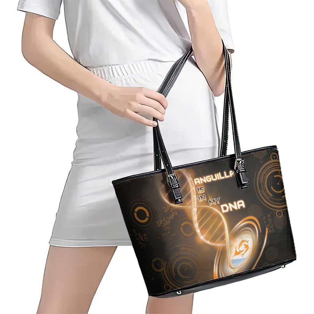 Anguilla Is In My DNA Leather Tote Bag - Wonder Print Shop