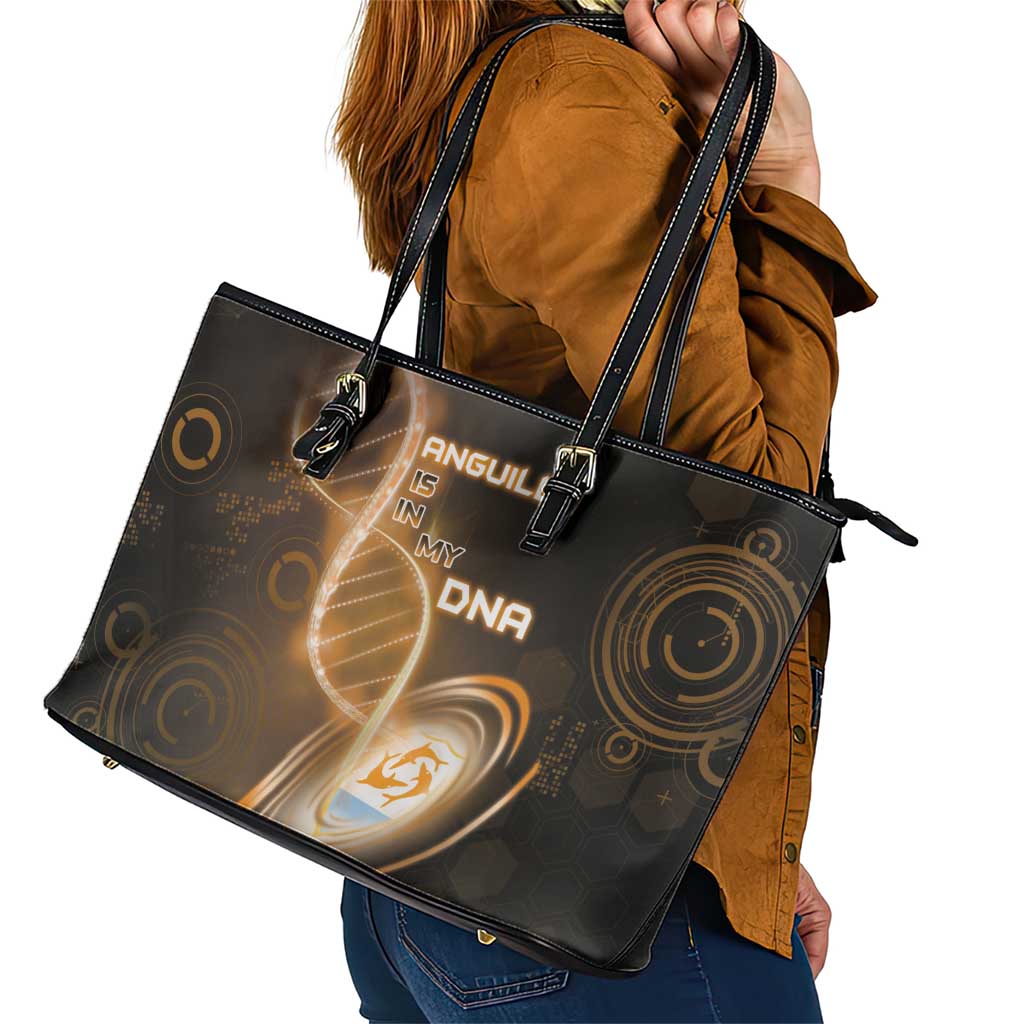 Anguilla Is In My DNA Leather Tote Bag - Wonder Print Shop