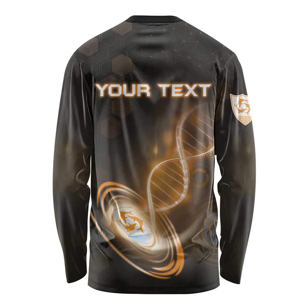 Personalized Anguilla Is In My DNA Long Sleeve Shirt - Wonder Print Shop
