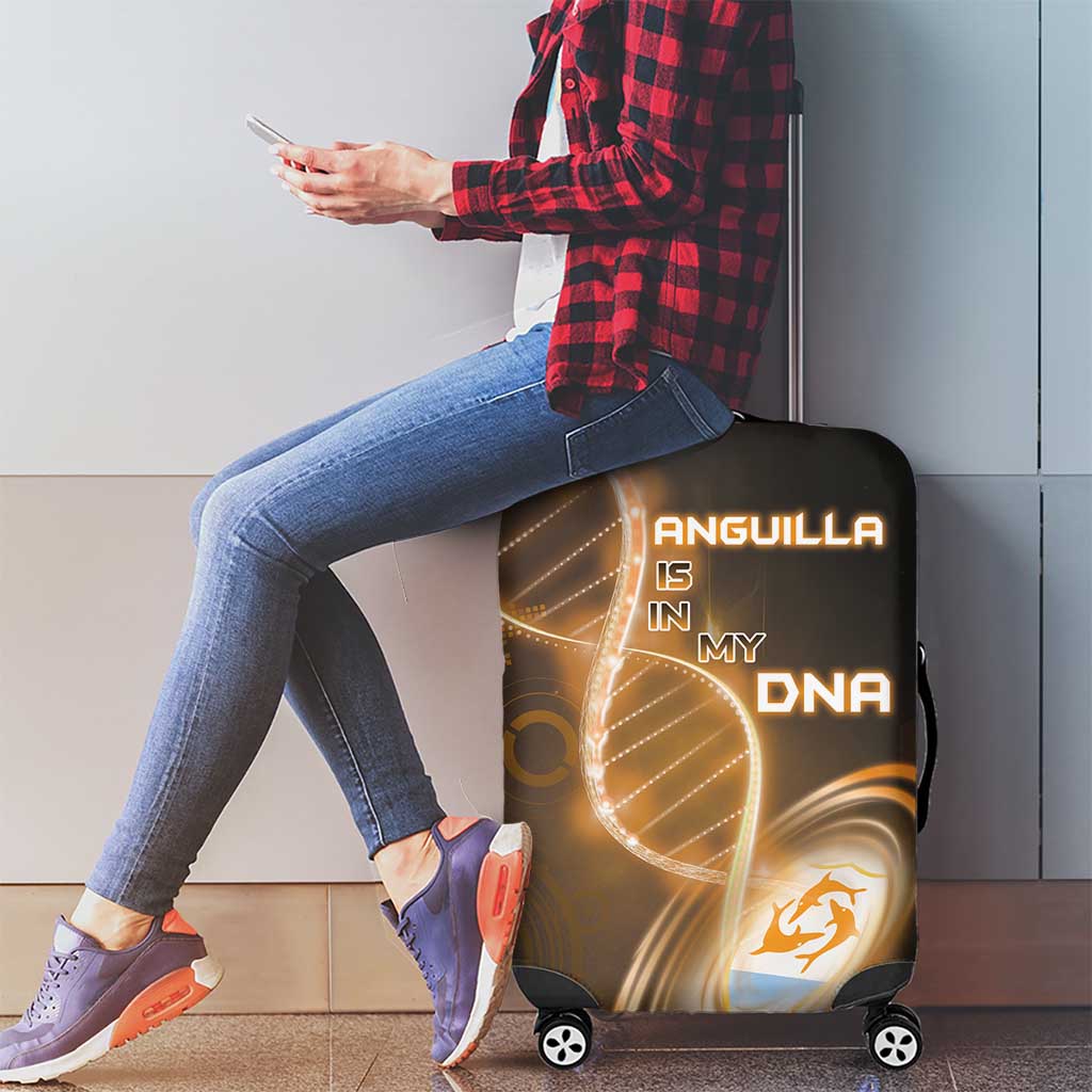 Anguilla Is In My DNA Luggage Cover - Wonder Print Shop