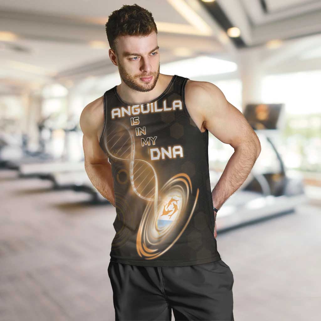 Personalized Anguilla Is In My DNA Men Tank Top - Wonder Print Shop