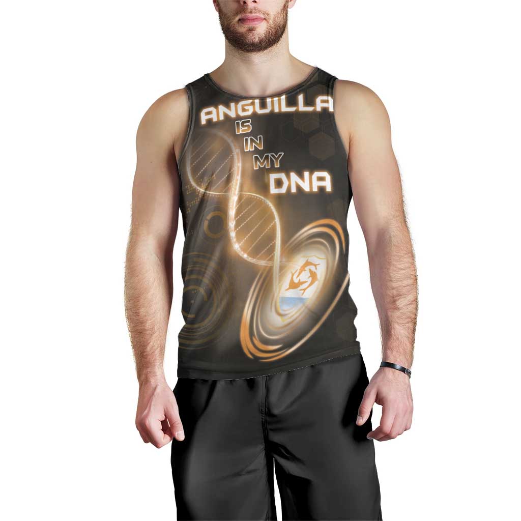 Personalized Anguilla Is In My DNA Men Tank Top - Wonder Print Shop