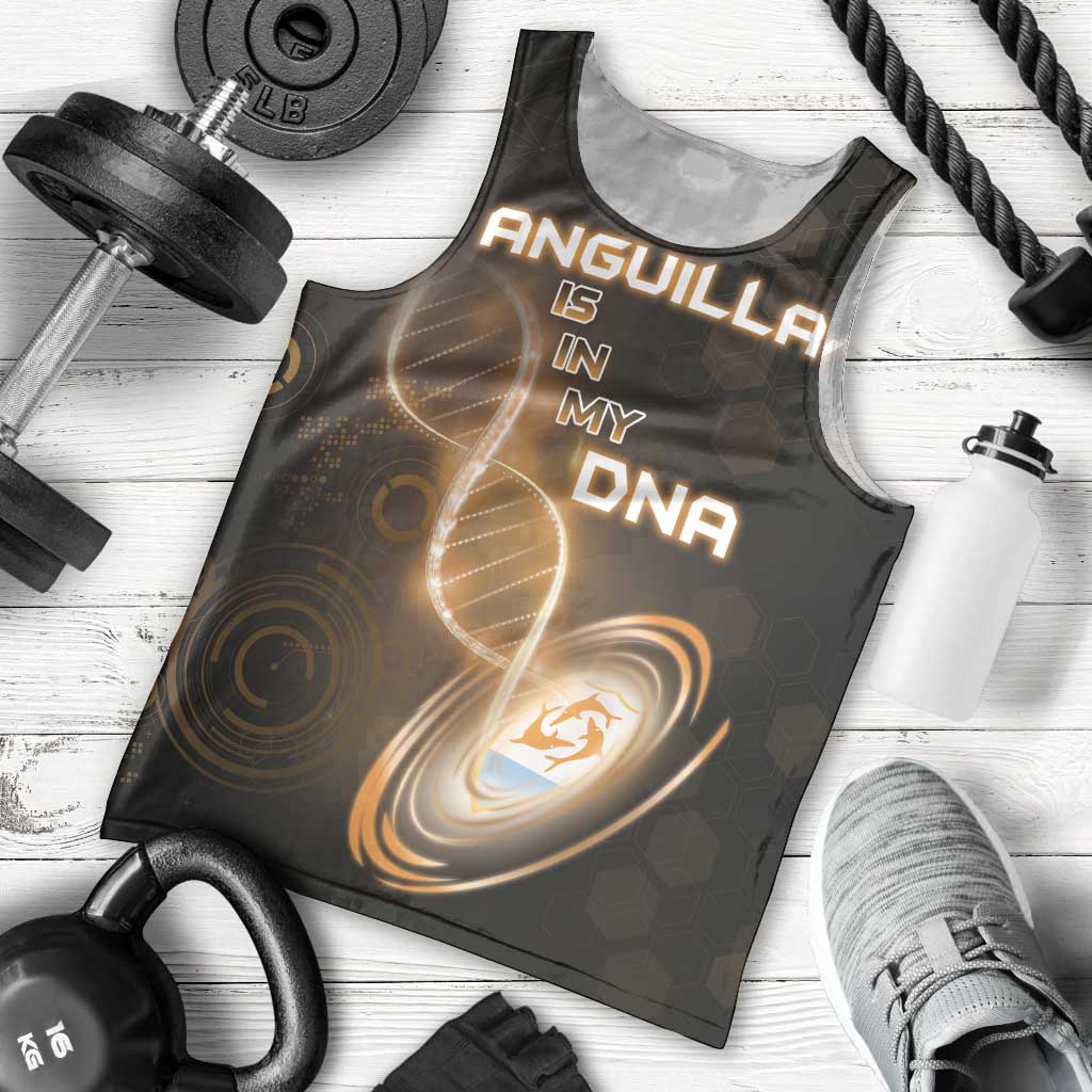 Personalized Anguilla Is In My DNA Men Tank Top - Wonder Print Shop