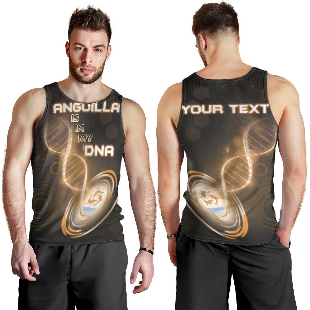 Personalized Anguilla Is In My DNA Men Tank Top - Wonder Print Shop