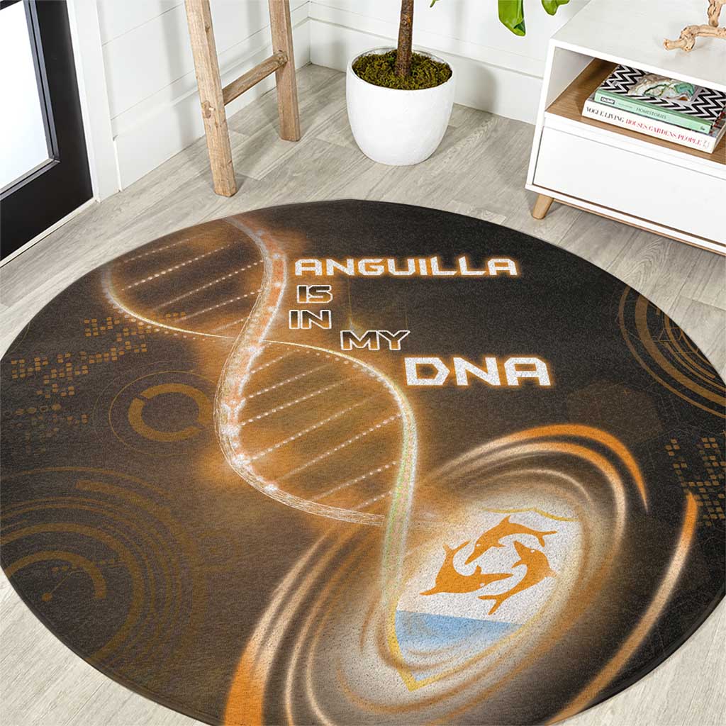 Anguilla Is In My DNA Round Carpet - Wonder Print Shop