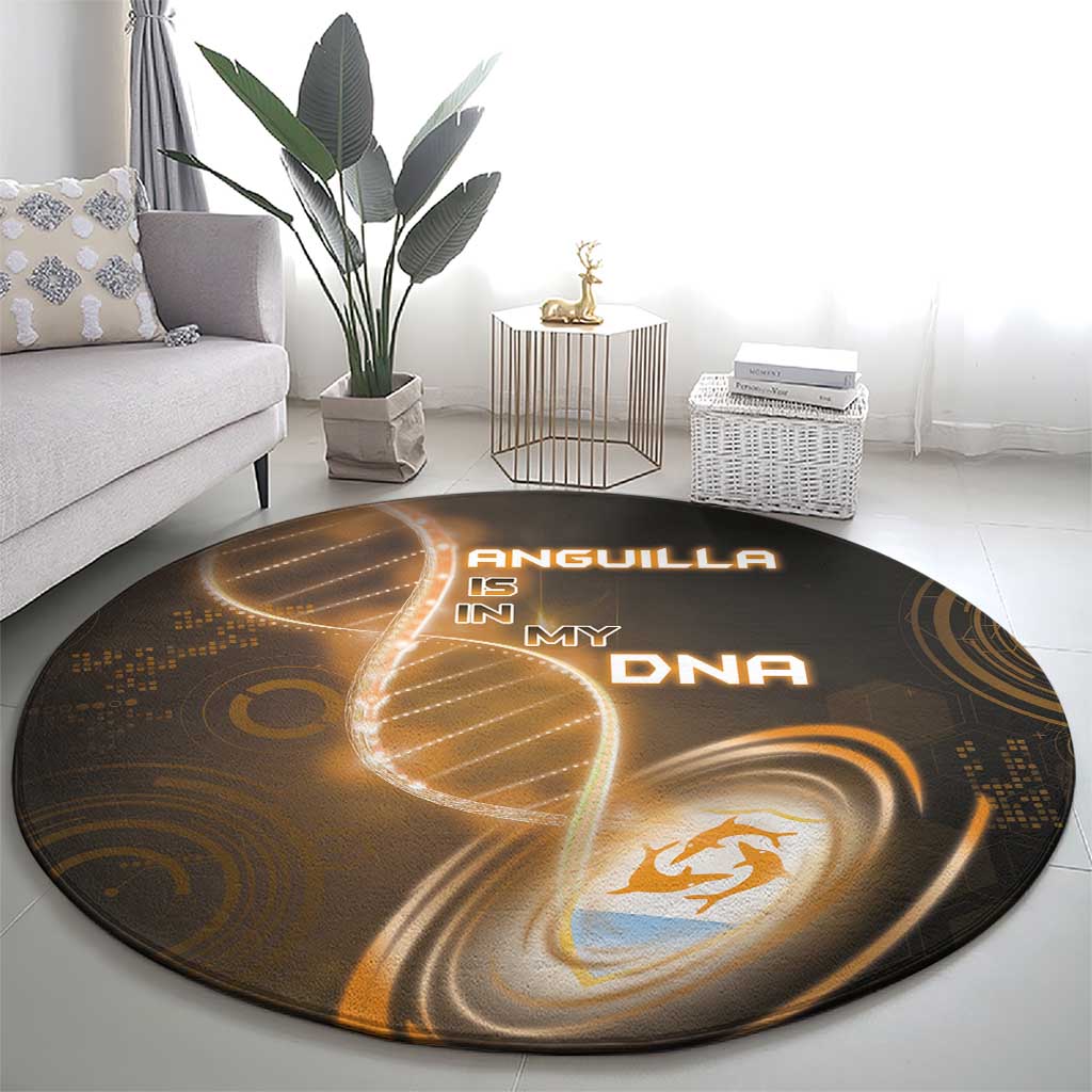 Anguilla Is In My DNA Round Carpet - Wonder Print Shop