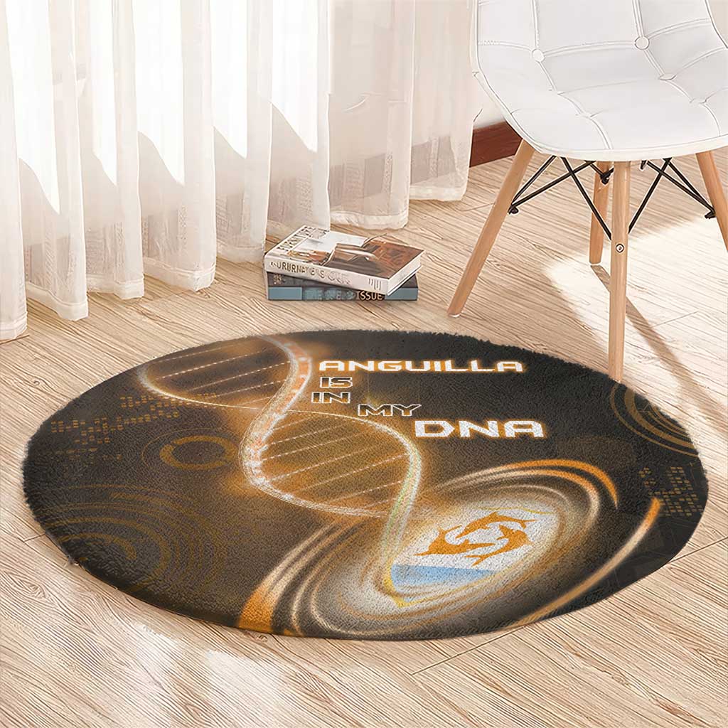 Anguilla Is In My DNA Round Carpet - Wonder Print Shop