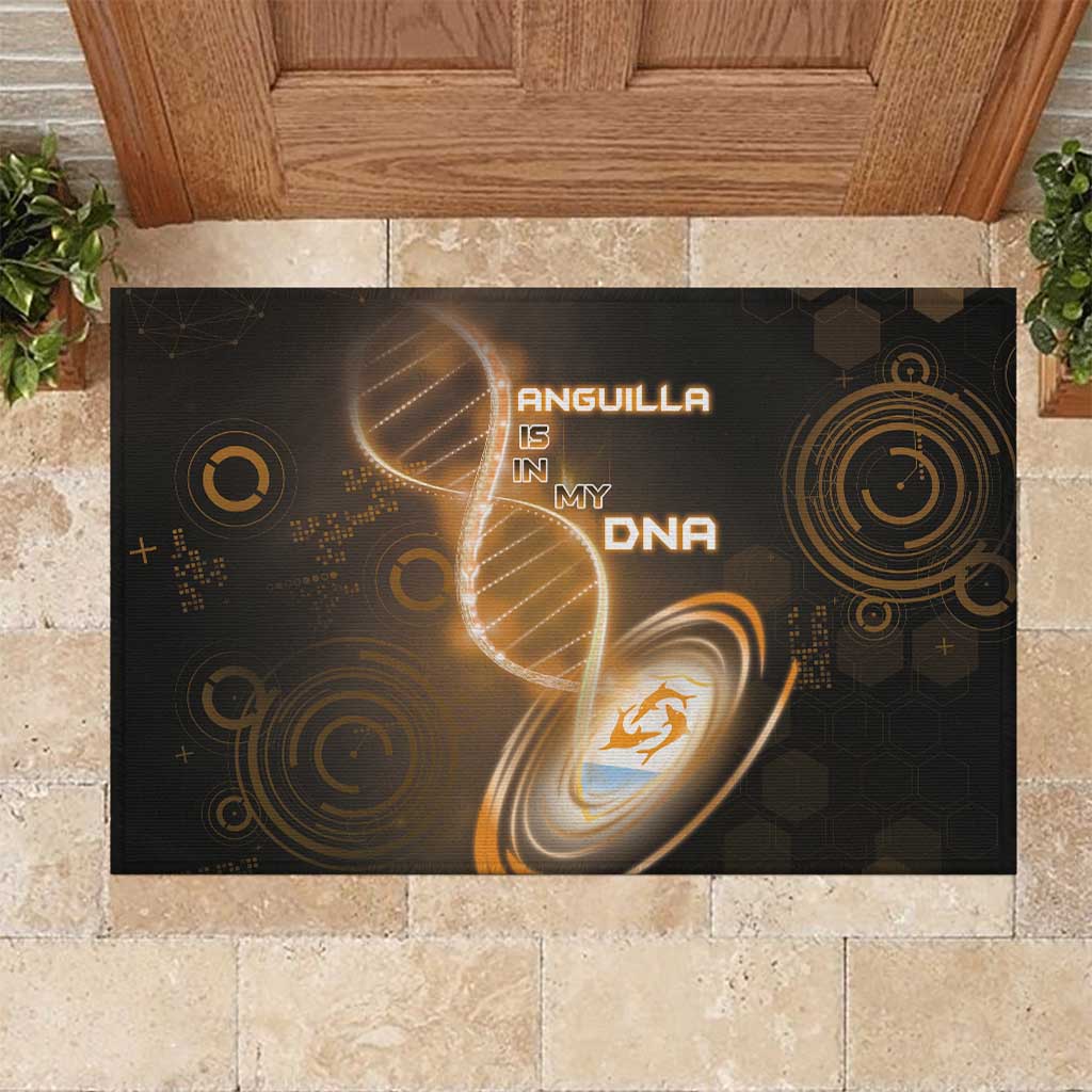 Anguilla Is In My DNA Rubber Doormat - Wonder Print Shop
