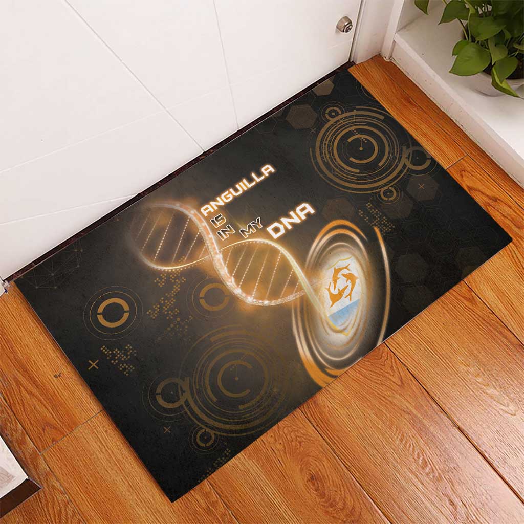 Anguilla Is In My DNA Rubber Doormat - Wonder Print Shop