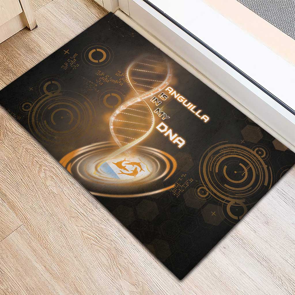 Anguilla Is In My DNA Rubber Doormat - Wonder Print Shop