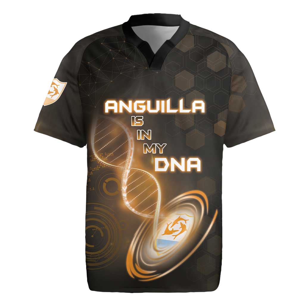 Personalized Anguilla Is In My DNA Rugby Jersey - Wonder Print Shop
