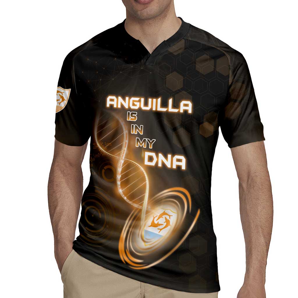 Personalized Anguilla Is In My DNA Rugby Jersey - Wonder Print Shop
