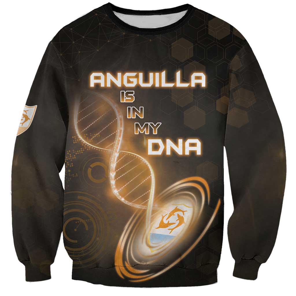 Personalized Anguilla Is In My DNA Sweatshirt - Wonder Print Shop